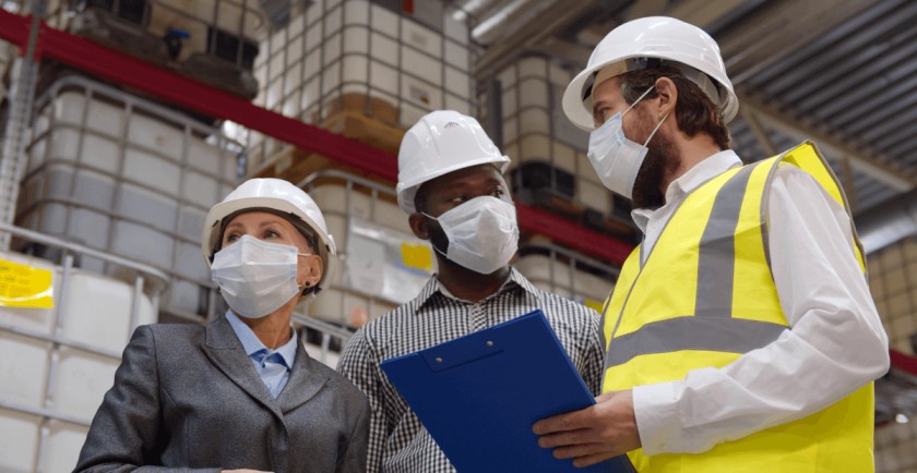 Consultant conducting a worker welfare audit at a workplace in Qatar